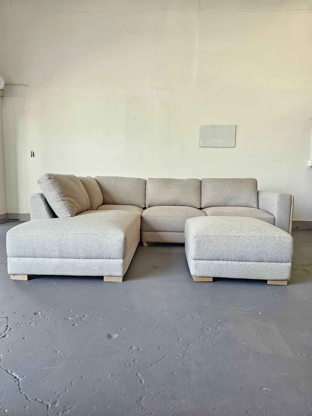 Drayden Fabric Sectional with Ottoman