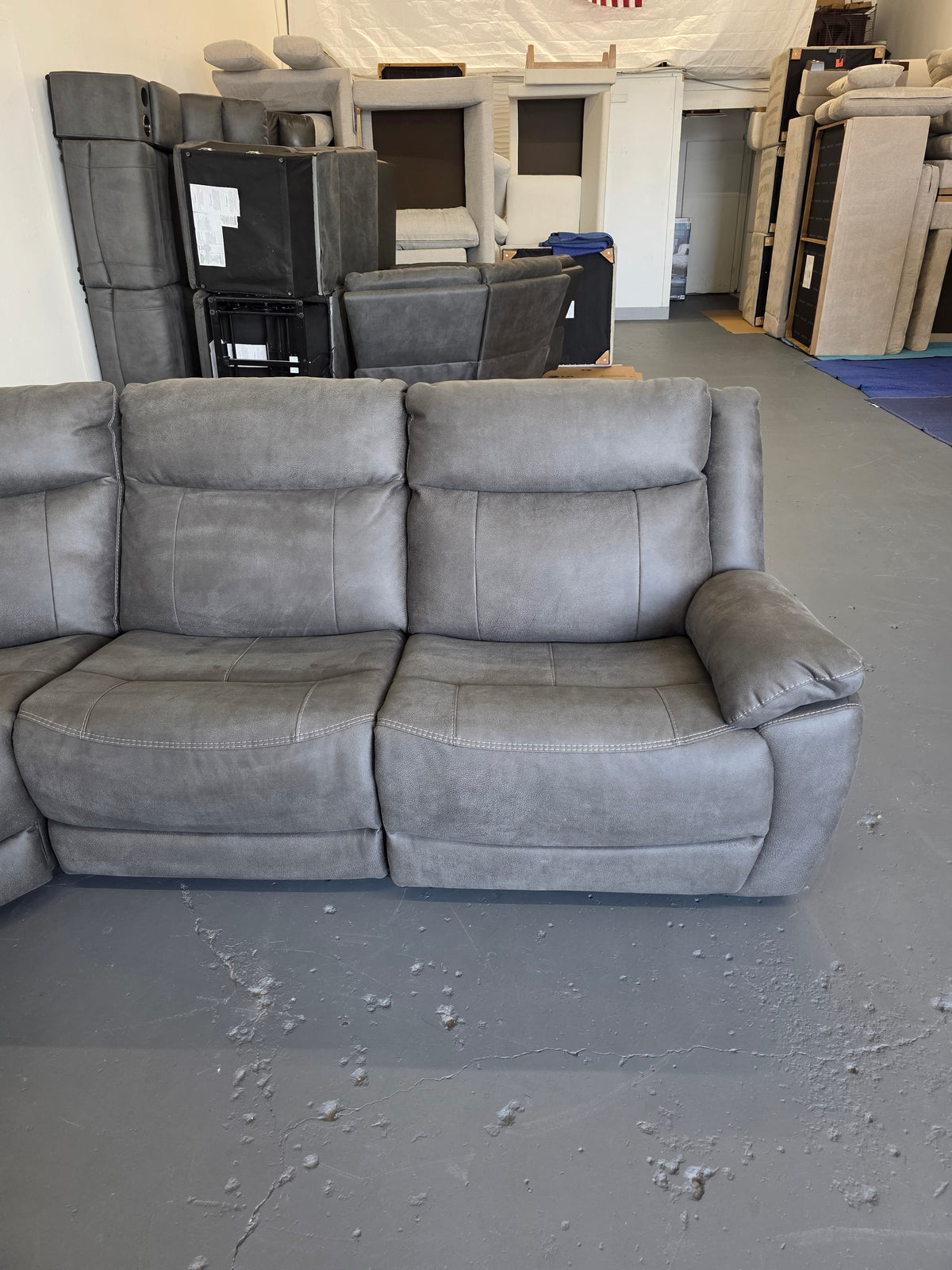 Gilman Creek Zakary Fabric Power Reclining Sectional